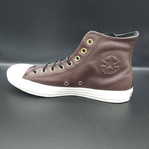 New Men's Converse Fleece Lined Shoes Size 6.5 Chuck Taylor Sneakers, Brown